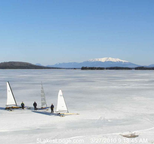 iceboating in maine